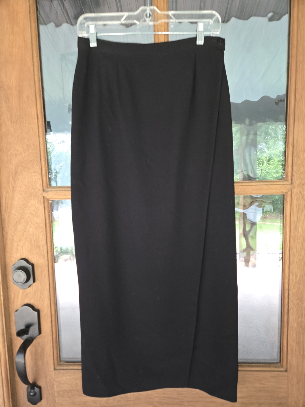 Vintage Black Wrap Skirt